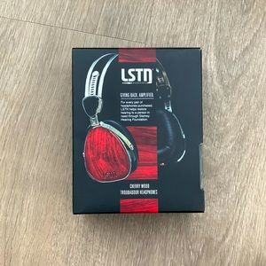 LSTN cherry wood headphones